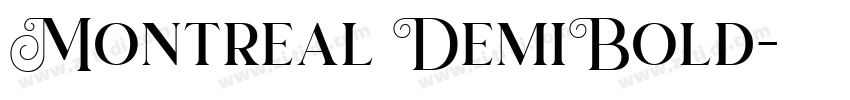 Montreal DemiBold字体转换